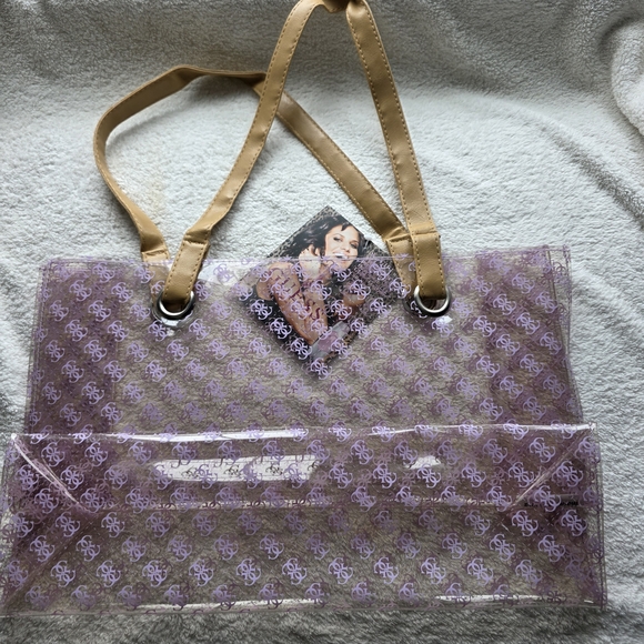 GUESS Purple Tote Bag - Picture 3 of 7